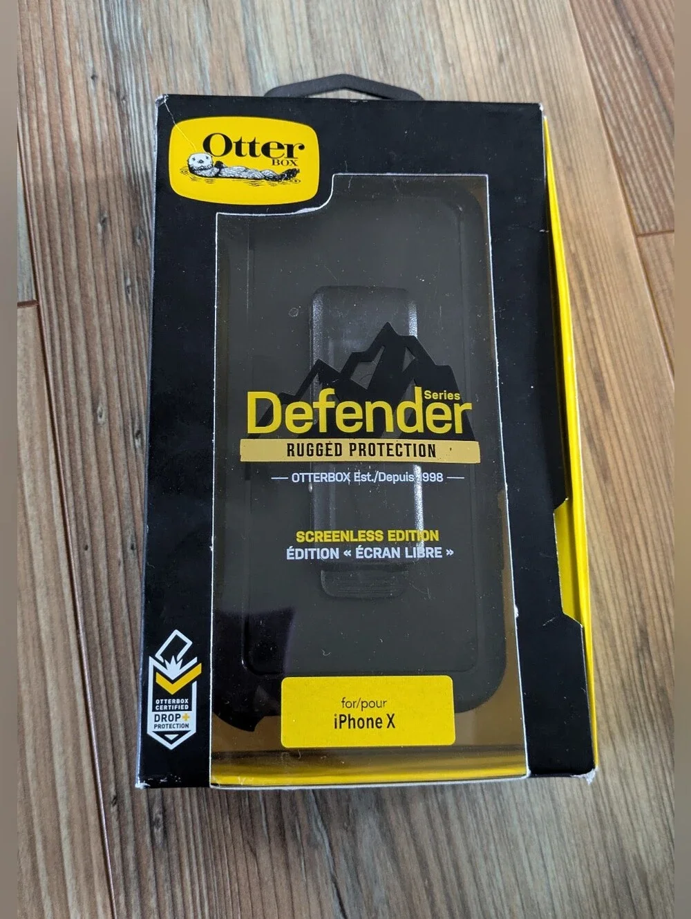 OtterBox Defender Series Rugged Case Holster/Belt Clip for iPhone X Solid Black